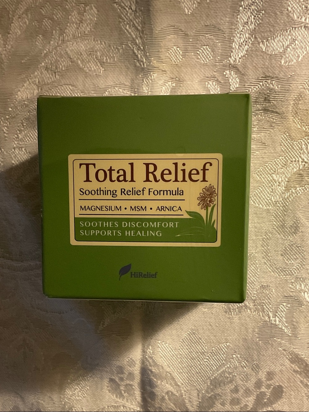TOTAL RELIEF SOOTHING/PAIN RELIEF CREAM WITH MAGNESIUM-MSM-ARNICA